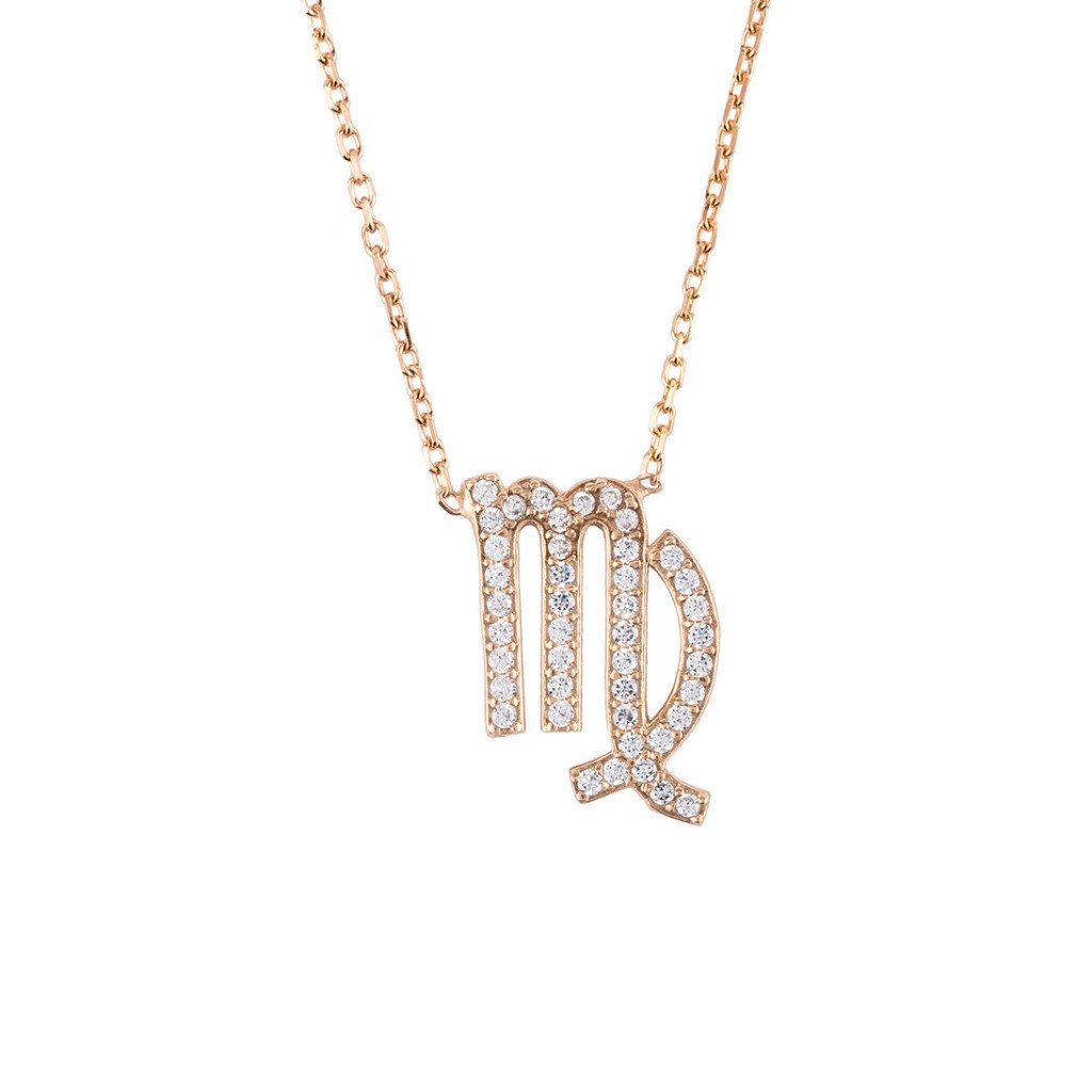 Celestia Luxe Necklace: Elegant Virgo (Rosé Gold)