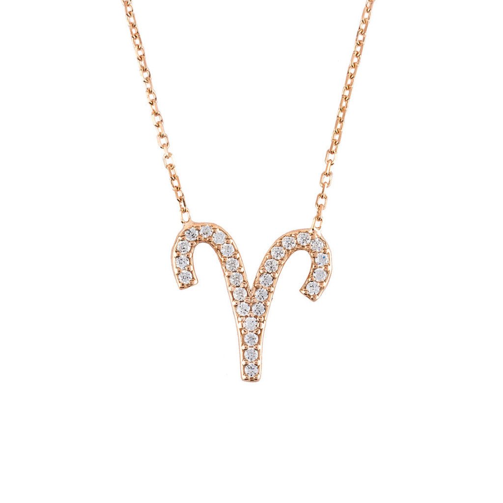 Celestia Luxe Necklace: Bold Aries (Rosé Gold)
