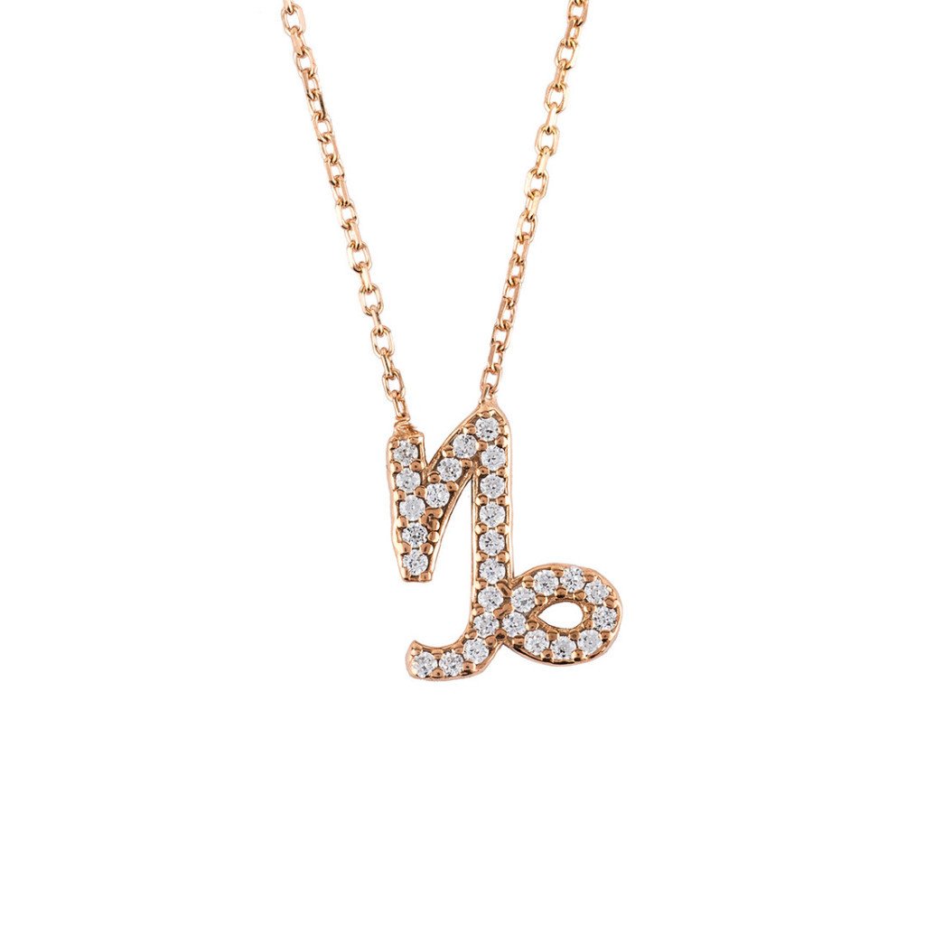 Celestia Luxe Necklace: Ambitious Capricorn (Rosé Gold)