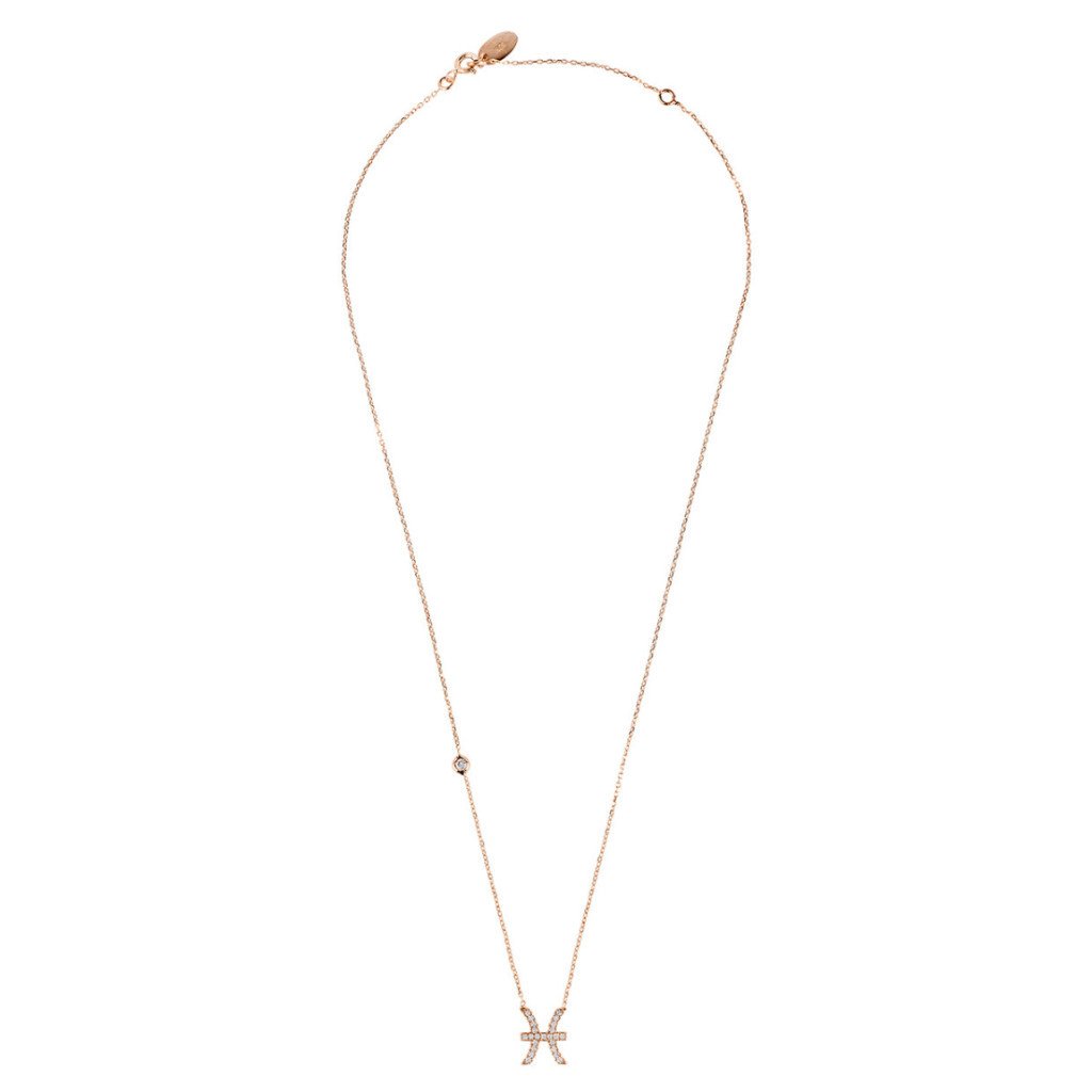 Celestia Luxe Necklace: Dreamy Pisces (Rosé Gold)