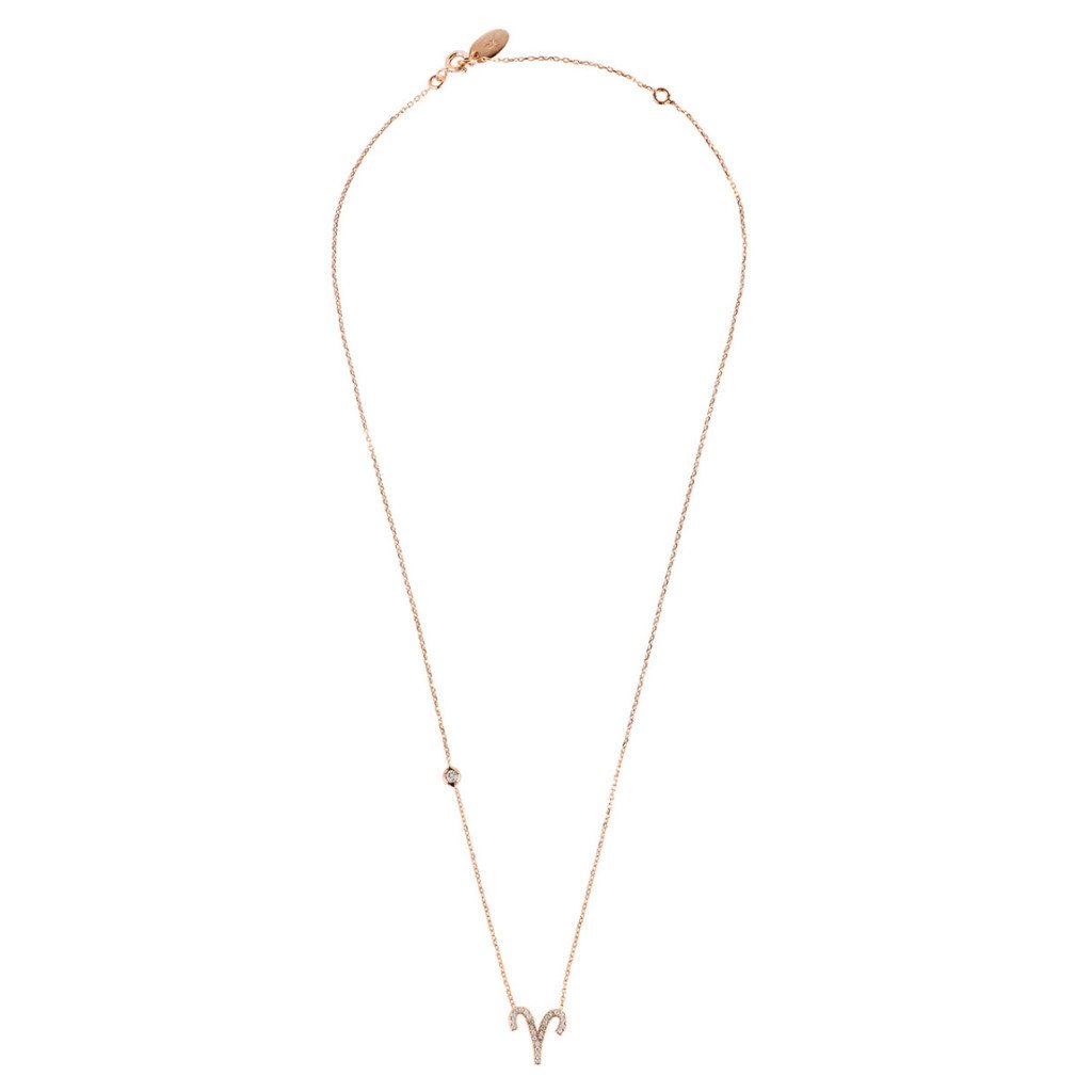 Celestia Luxe Necklace: Bold Aries (Rosé Gold)
