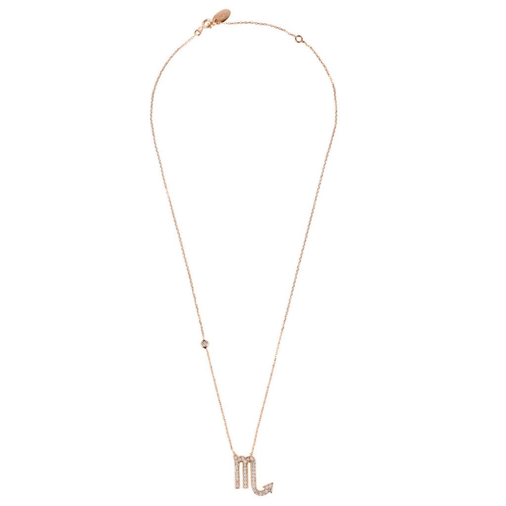 Celestia Luxe Necklace: Fierce Scorpio (Rosé Gold)