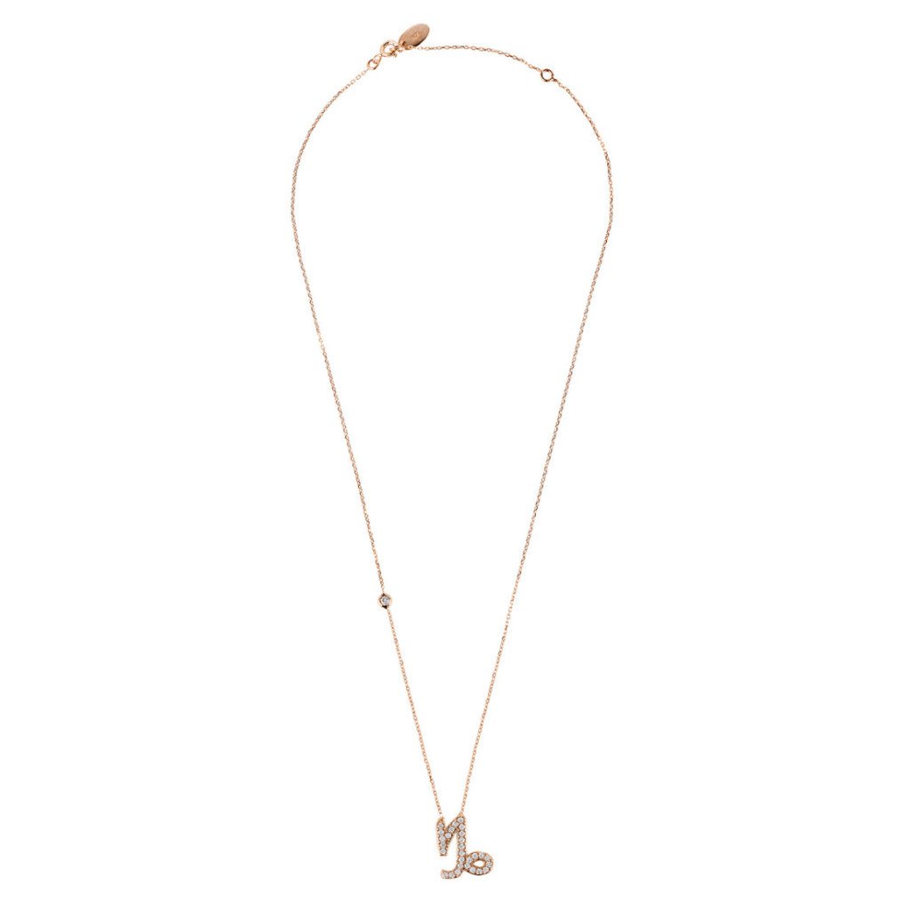 Celestia Luxe Necklace: Ambitious Capricorn (Rosé Gold)