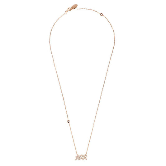 Celestia Luxe Necklace: Visionary Aquarius (Rosé Gold)