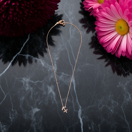 Celestia Luxe Necklace: Free Sagittarius (Rosé Gold)