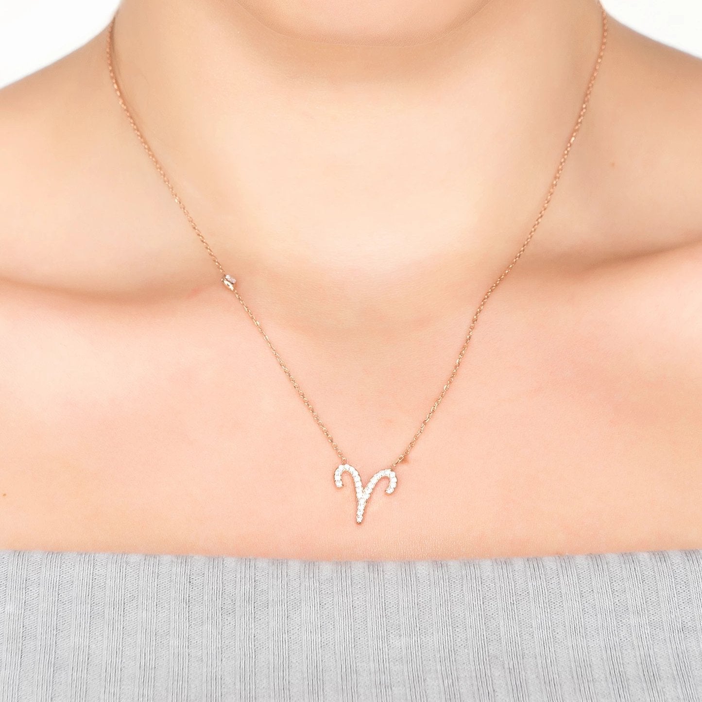 Celestia Luxe Necklace: Bold Aries (Silver)