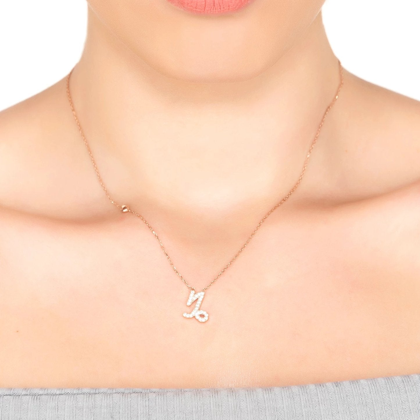 Celestia Luxe Necklace: Ambitious Capricorn (Silver)