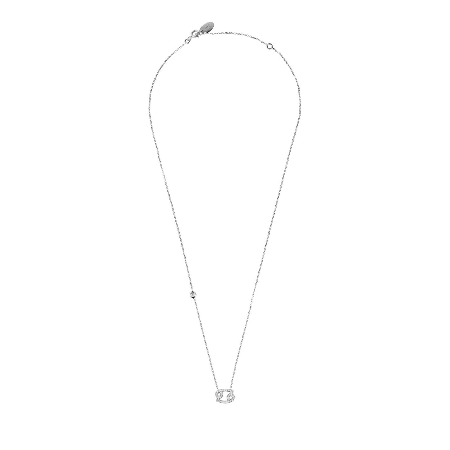 Celestia Luxe Necklace: Gentle Cancer (Silver)