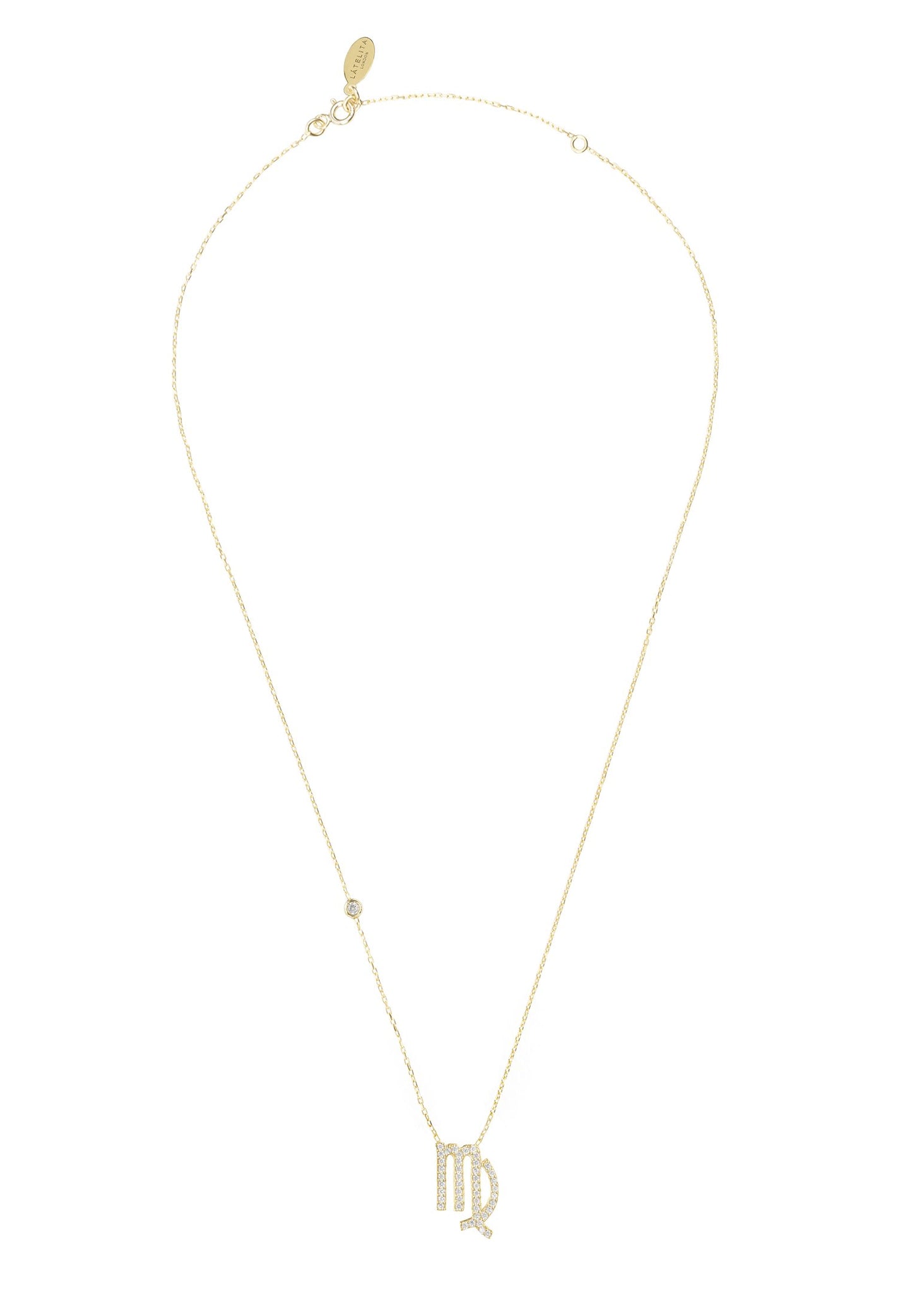 Celestia Luxe Necklace: Elegant Virgo (Gold)