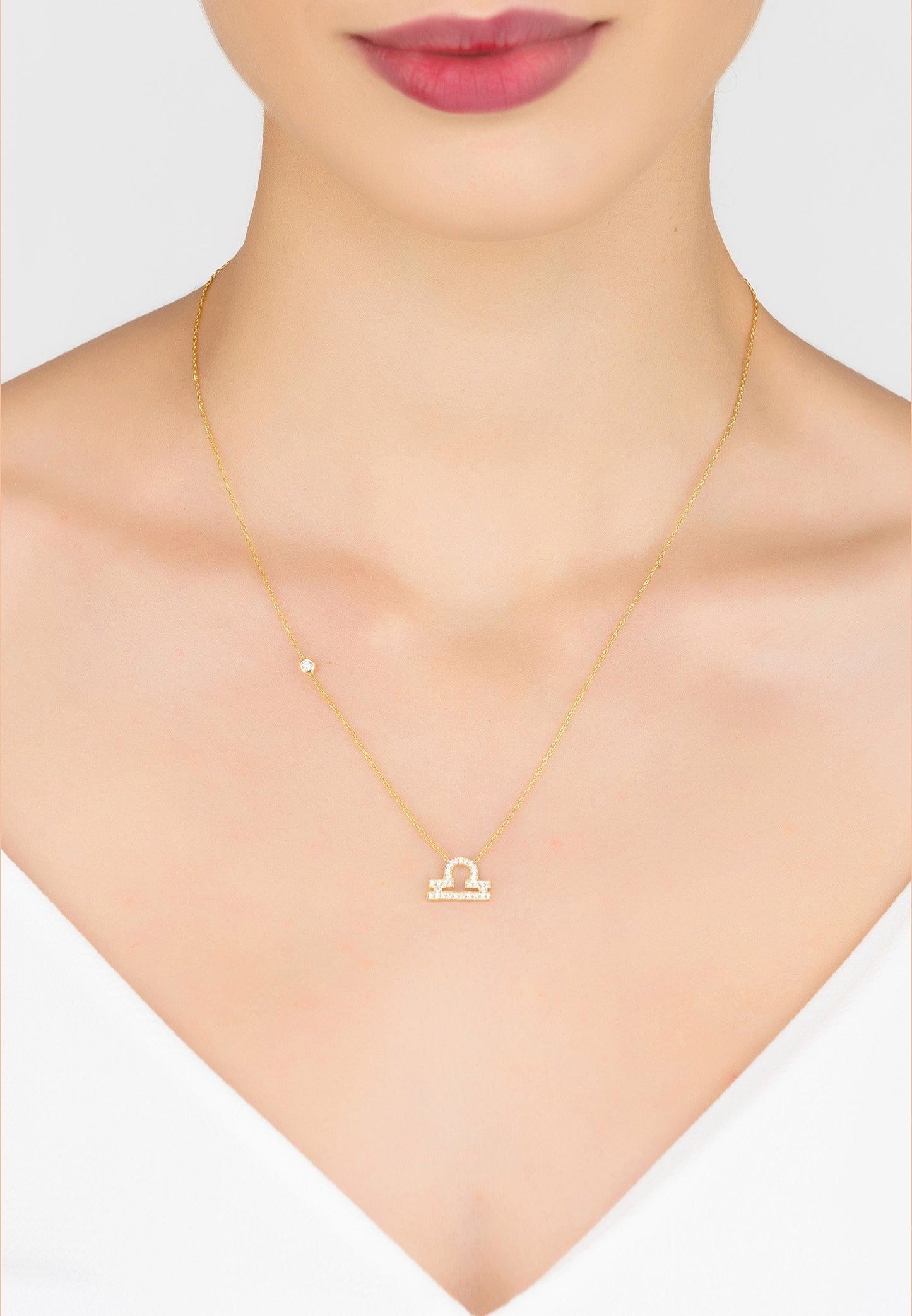 Celestia Luxe Necklace: Balanced Libra (Gold)