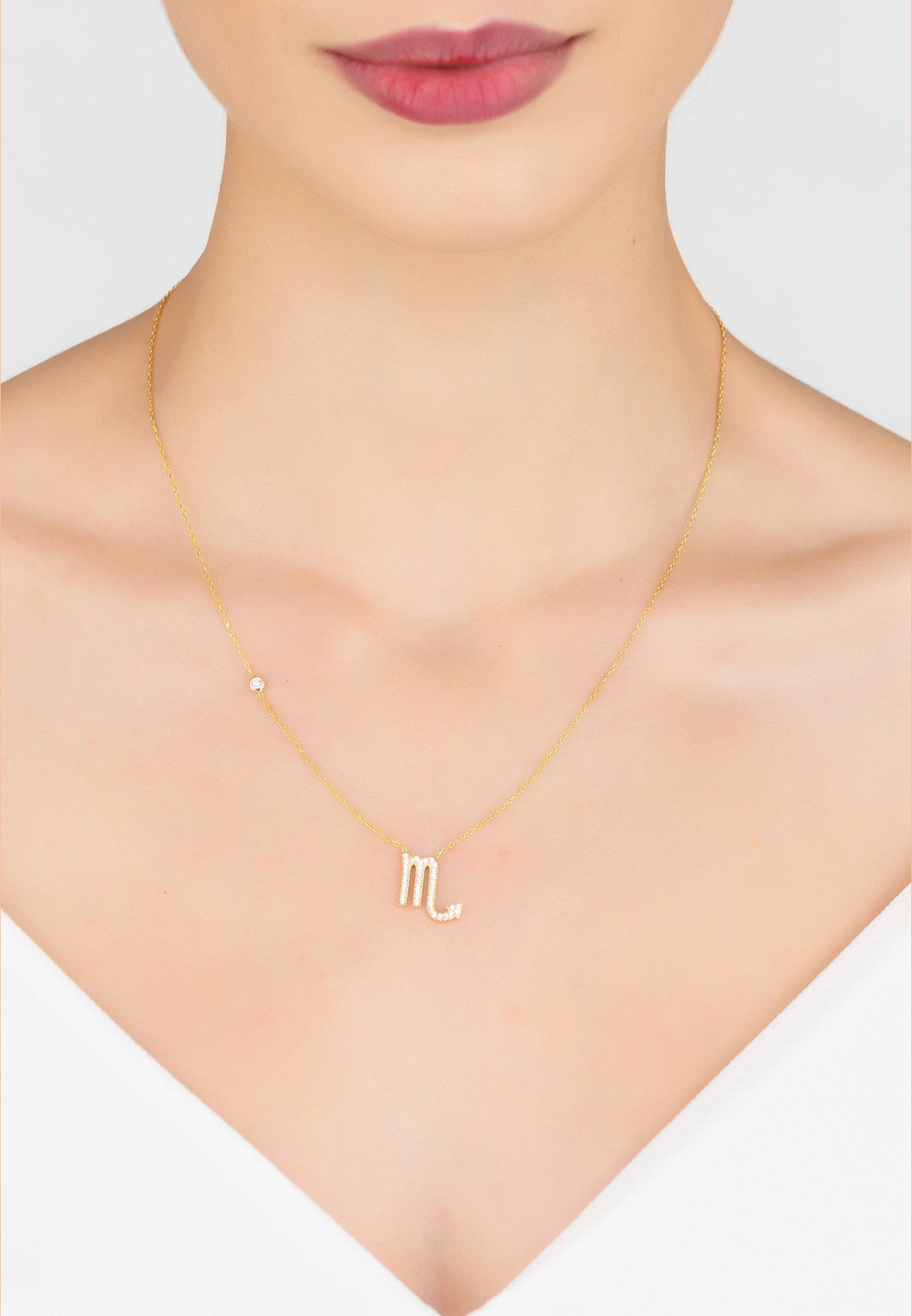 Celestia Luxe Necklace: Fierce Scorpio (Silver)