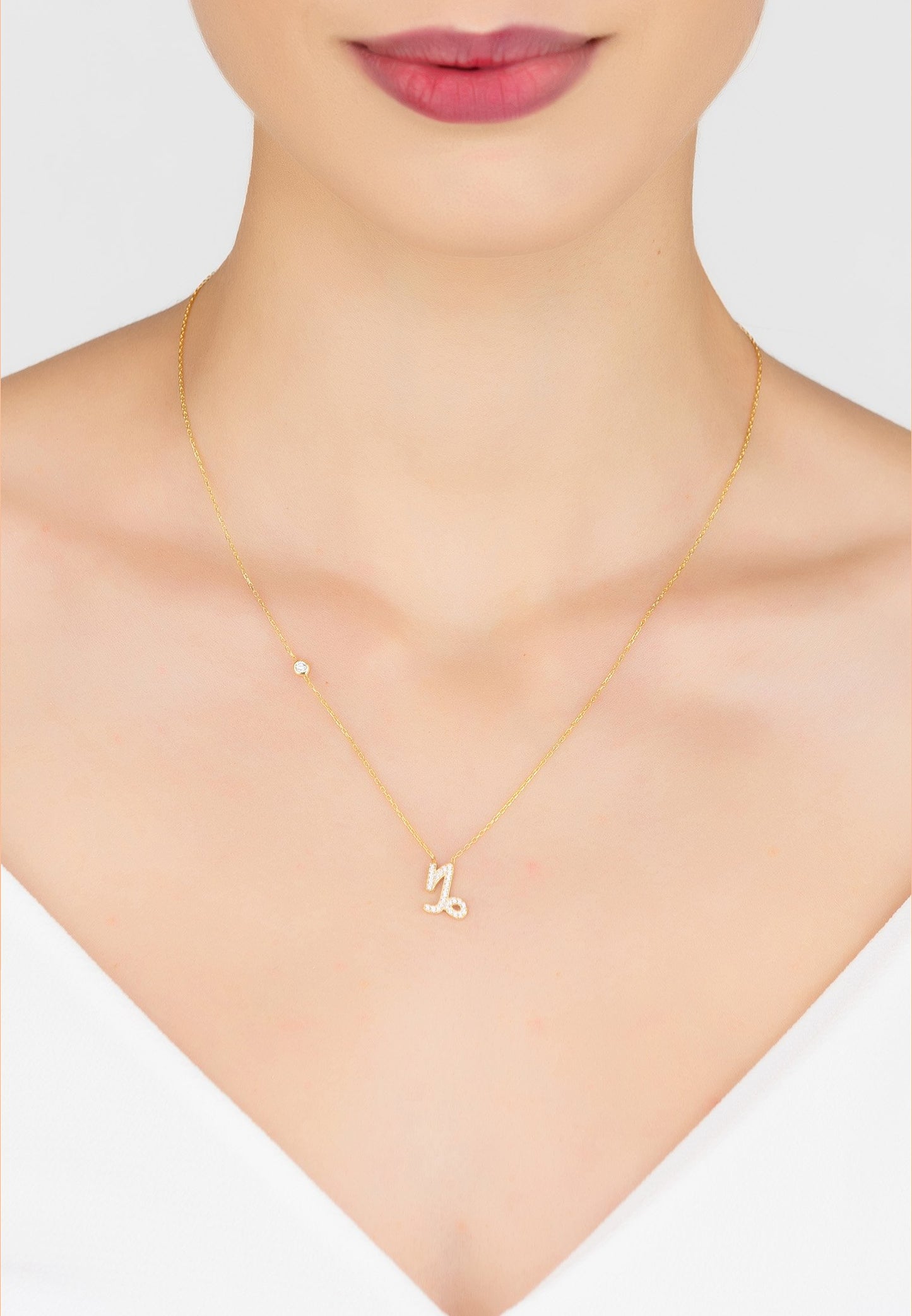 Celestia Luxe Necklace: Ambitious Capricorn (Gold)