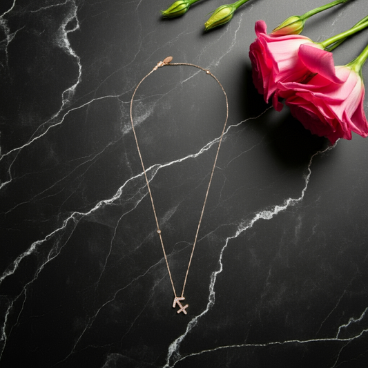 Celestia Luxe Necklace: Free Sagittarius (Rosé Gold)