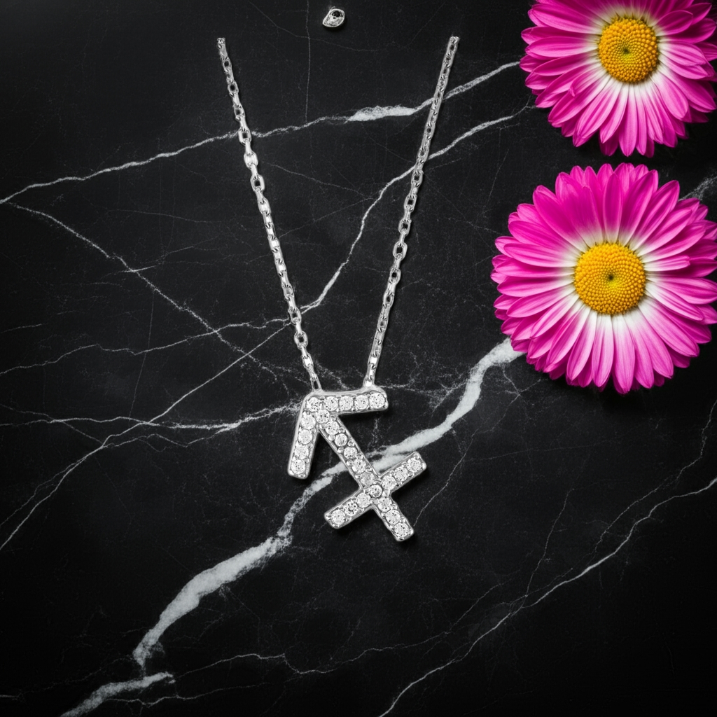 Celestia Luxe Necklace: Free Sagittarius (Silver)
