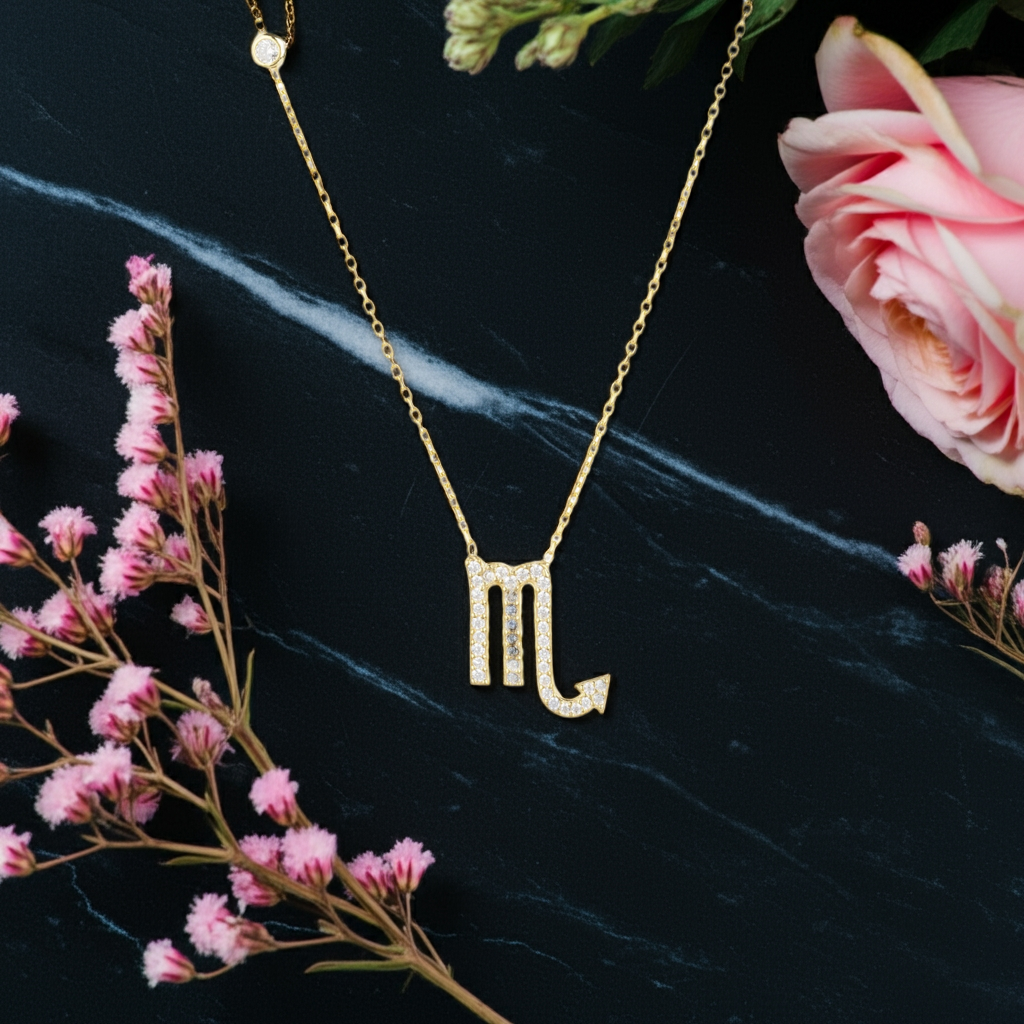 Celestia Luxe Necklace: Fierce Scorpio (Gold)