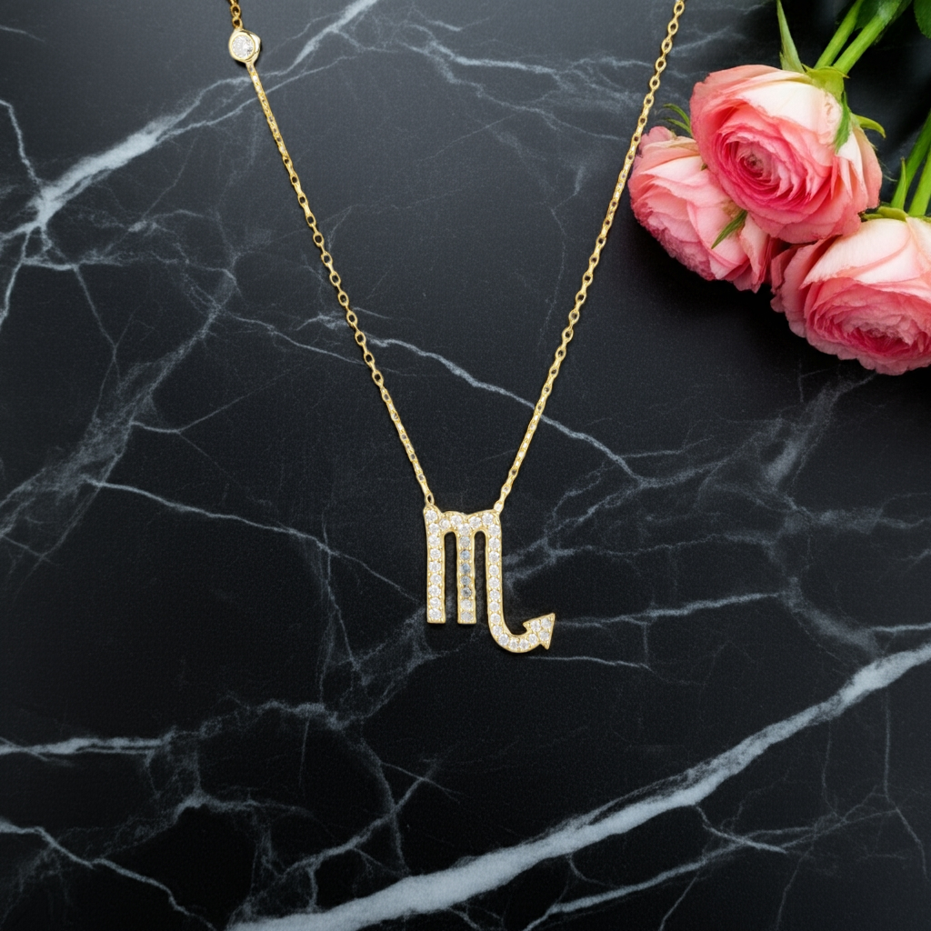 Celestia Luxe Necklace: Fierce Scorpio (Gold)