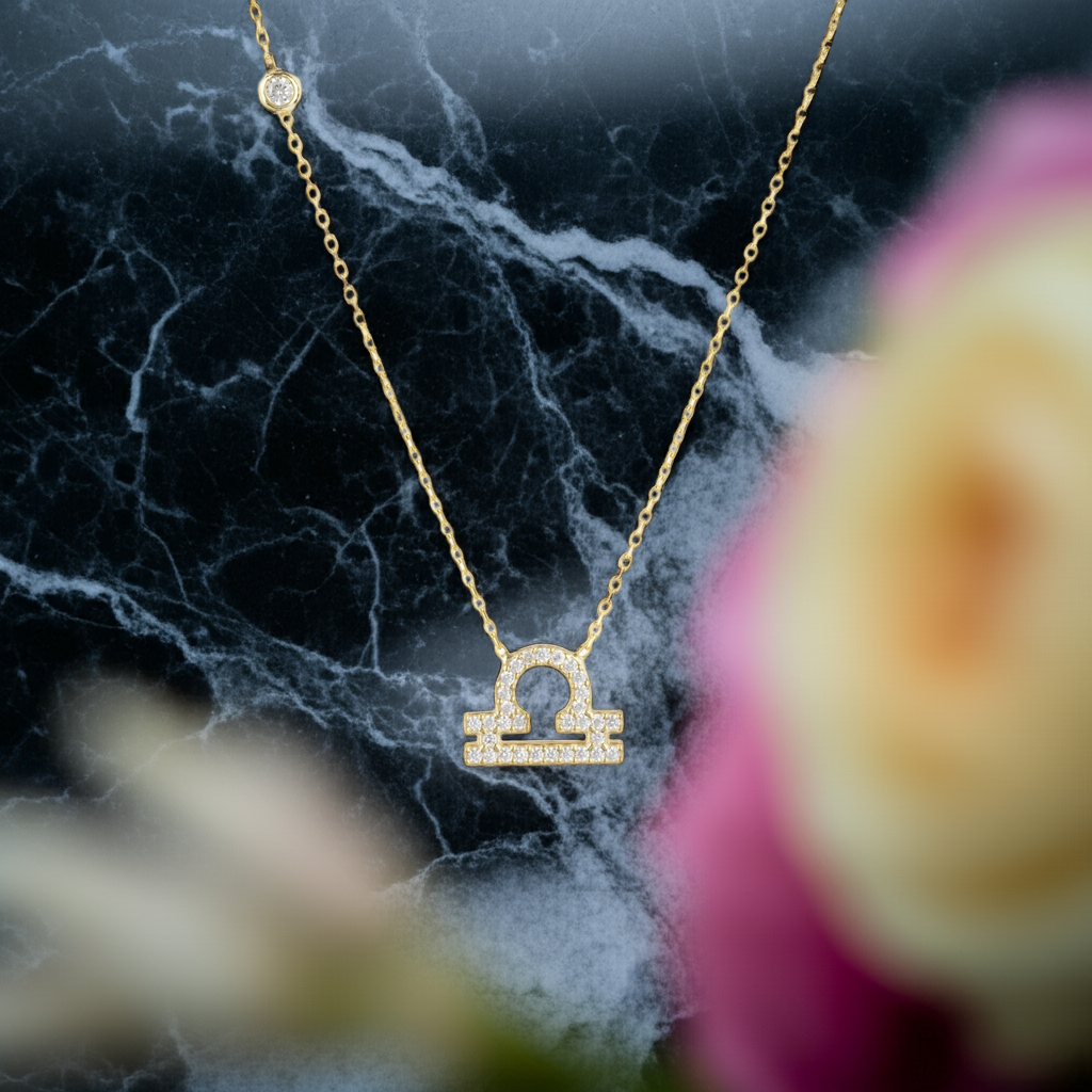 Celestia Luxe Necklace: Balanced Libra (Gold)