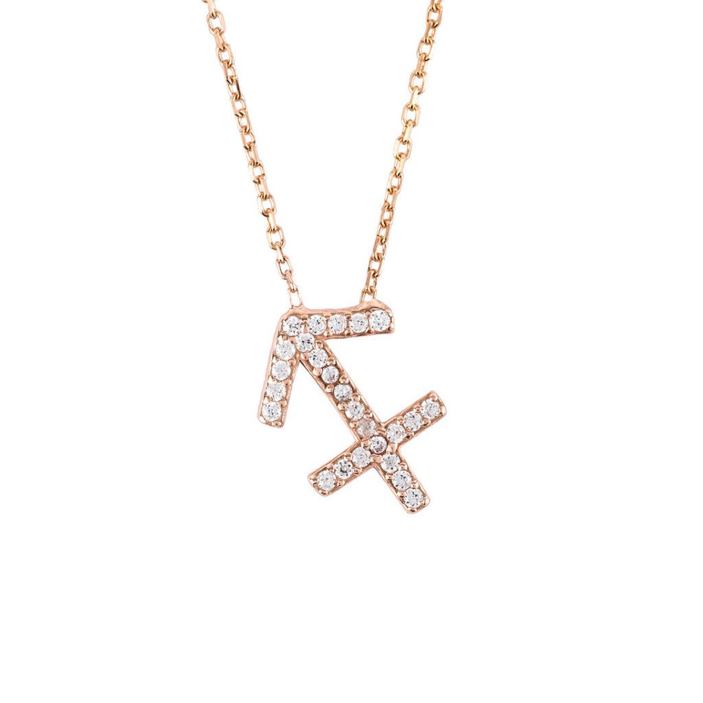 Celestia Luxe Necklace: Free Sagittarius (Rosé Gold)