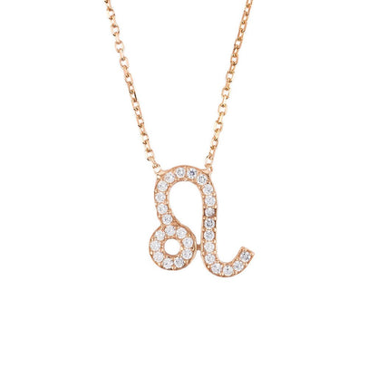 Celestia Luxe Necklace: Radiant Leo (Rosé Gold)