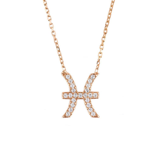 Celestia Luxe Necklace: Dreamy Pisces (Rosé Gold)