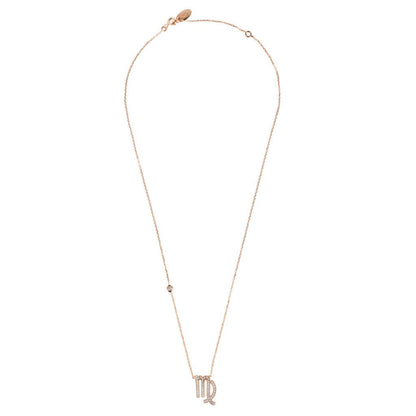 Celestia Luxe Necklace: Elegant Virgo (Rosé Gold)