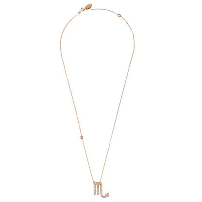 Celestia Luxe Necklace: Fierce Scorpio (Rosé Gold)