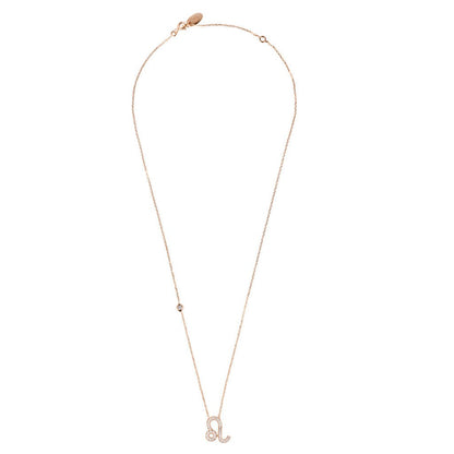 Celestia Luxe Necklace: Radiant Leo (Rosé Gold)