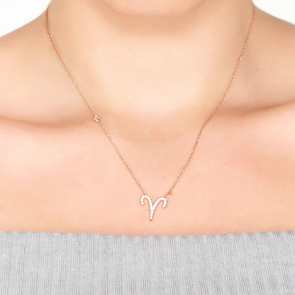 Celestia Luxe Necklace: Bold Aries (Silver)