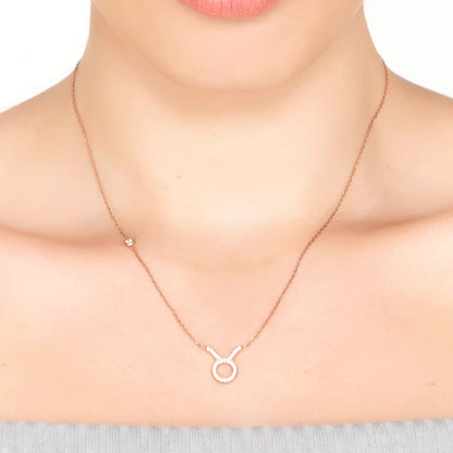 Celestia Luxe Necklace: Grounded Taurus (Silver)