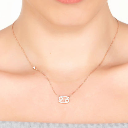 Celestia Luxe Necklace: Gentle Cancer (Silver)