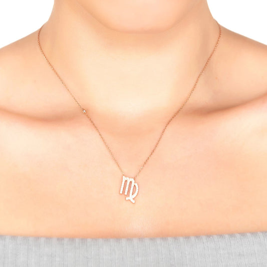 Celestia Luxe Necklace: Elegant Virgo (Silver)