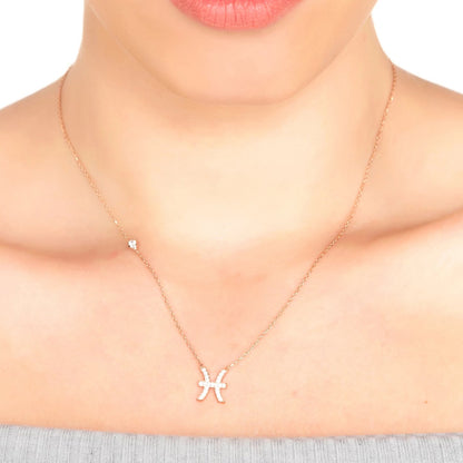 Celestia Luxe Necklace: Dreamy Pisces (Silver)