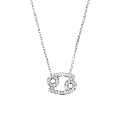 Celestia Luxe Necklace: Gentle Cancer (Silver)