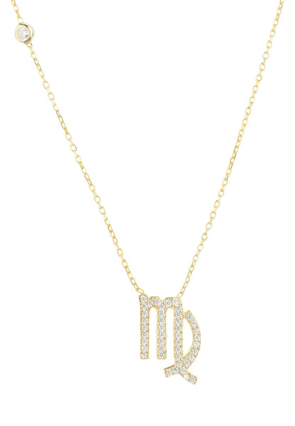 Celestia Luxe Necklace: Elegant Virgo (Gold)
