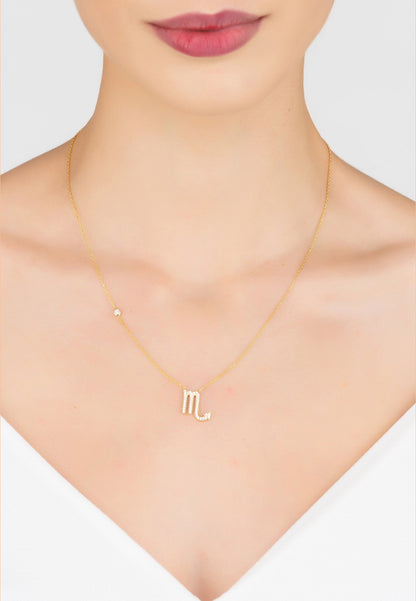Celestia Luxe Necklace: Fierce Scorpio (Silver)