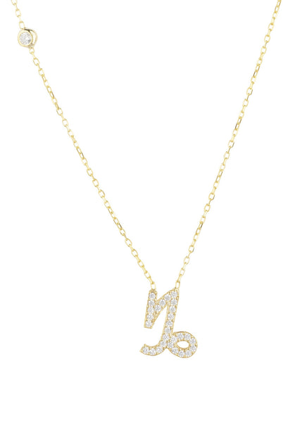 Celestia Luxe Necklace: Ambitious Capricorn (Gold)