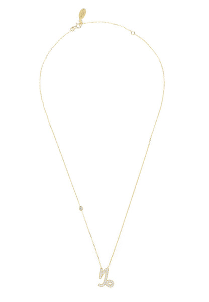 Celestia Luxe Necklace: Ambitious Capricorn (Gold)