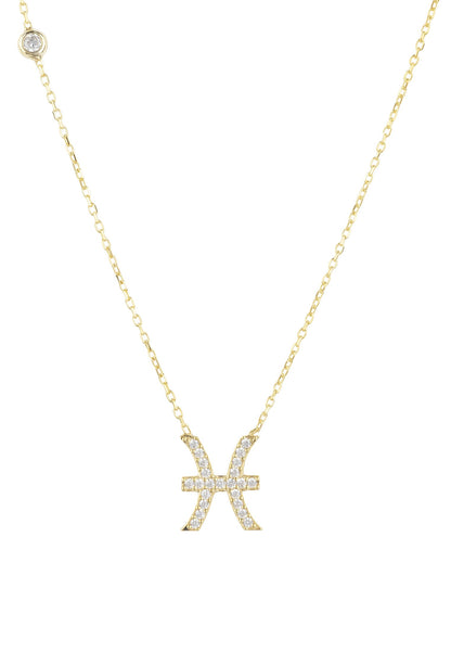 Celestia Luxe Necklace: Dreamy Pisces (Gold)
