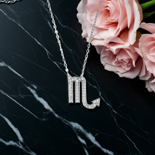 Celestia Luxe Necklace: Fierce Scorpio (Silver)