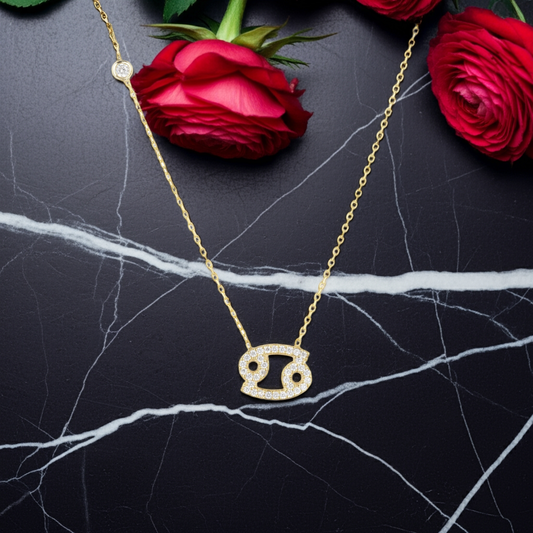 Celestia Luxe Necklace: Gentle Cancer (Gold)