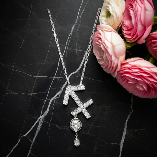 Celestia Luxe Necklace: Free Sagittarius (Silver)