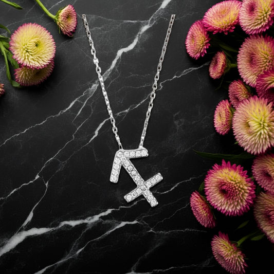 Celestia Luxe Necklace: Free Sagittarius (Silver)