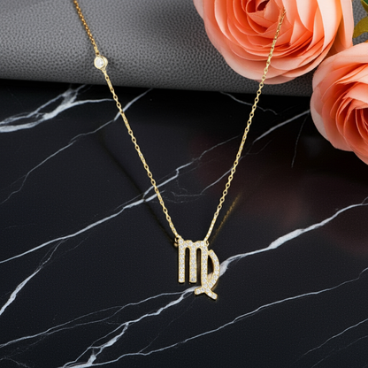 Celestia Luxe Necklace: Elegant Virgo (Gold)