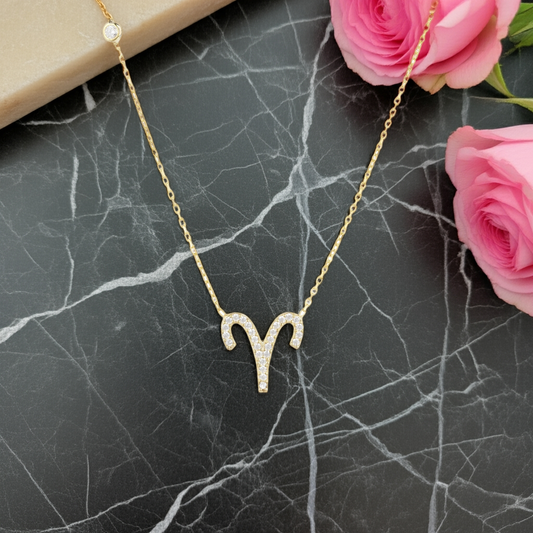 Celestia Luxe Necklace: Bold Aries (Gold)