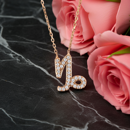 Celestia Luxe Necklace: Ambitious Capricorn (Rosé Gold)