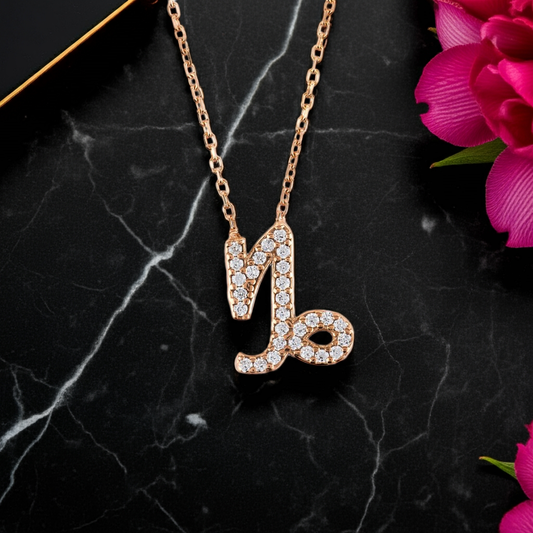 Celestia Luxe Necklace: Ambitious Capricorn (Rosé Gold)