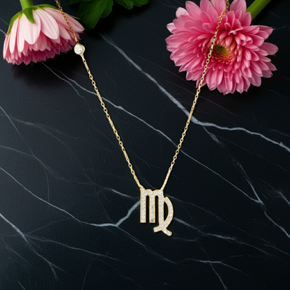 Celestia Luxe Necklace: Elegant Virgo (Gold)