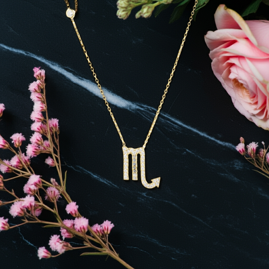 Celestia Luxe Necklace: Fierce Scorpio (Gold)