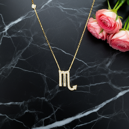 Celestia Luxe Necklace: Fierce Scorpio (Gold)
