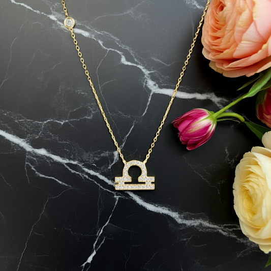 Celestia Luxe Necklace: Balanced Libra (Gold)